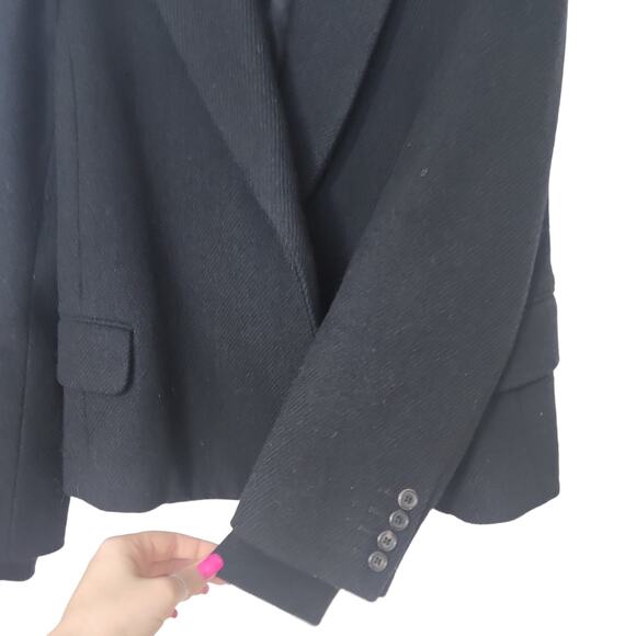 Marc Jacobs Wool Black Blazer Size 0 Suit Jacket - Picture 5 of 7